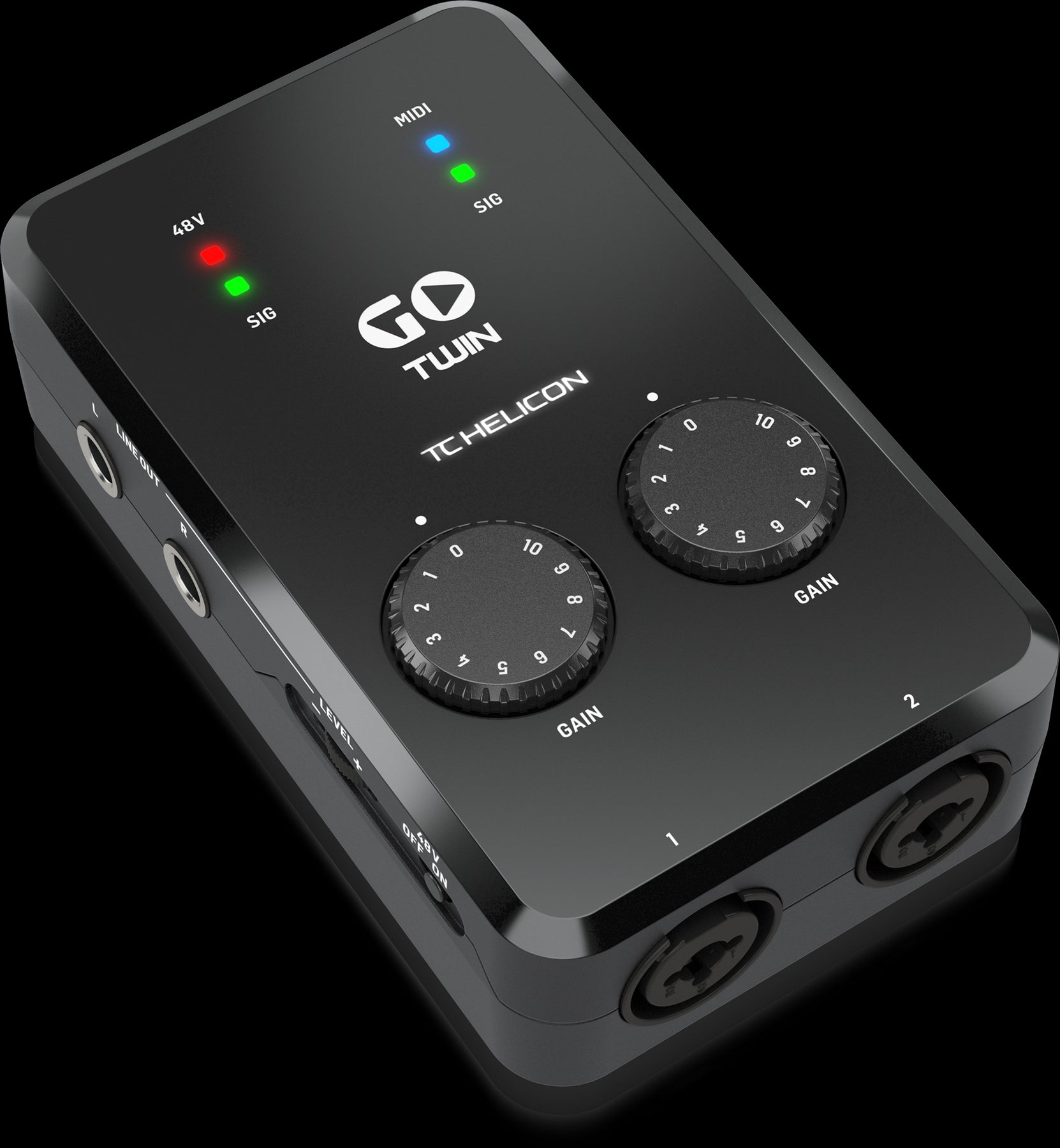 TC Helicon GO TWIN High-Definition 2-Channel Audio/MIDI Interface