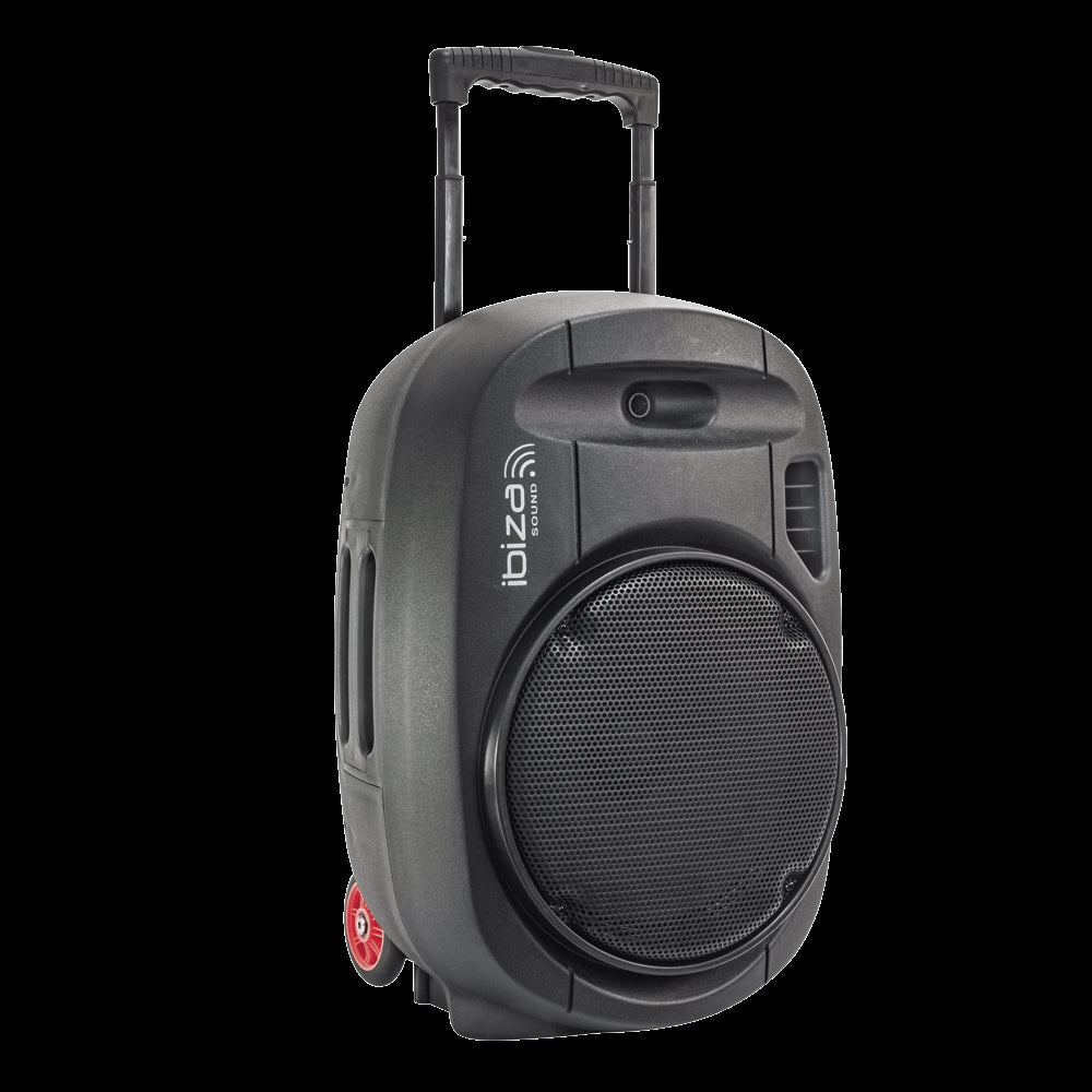 Ibiza Sound PORT12-MKII UHF Portable PA System Battery Speaker inc Wireless  Mic 