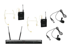 RELACART Set UR-260D Bodypack mit Headset und Lavalier