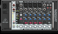 Behringer PMP500MP3 Ultra-Compact 500-Watt 8-Channel Powered Mixer with MP3 Player, Reverb and Wireless Option