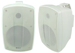 Adastra BH6 Speakers Outdoor Pair White 6" 100W 8OHM Background Sound System IP44