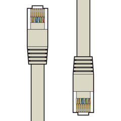 AV:Link Cat6 Patchkabel UTP RJ45-Stecker auf RJ45-Stecker 5,0 m