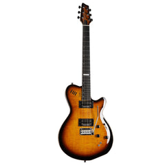 Godin Lgxt 3 Voice Electric Guitar - Cognac Burst Flame W/bag