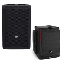 LD Systems ANNY 8 Portable Battery PA Speaker Bluetooth Black inc Weatherproof Cover