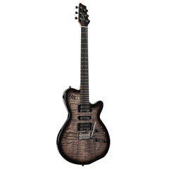 Godin Xtsa 3 Voice Electric Guitar - Trans Black Flame W/bag