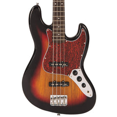 Vintage V49 Coaster Bass Guitar Pack - 3 Tone Sunburst