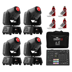 Chauvet DJ ILS Command Wireless Lighting Bundle 2, inkl. 4x Intimidator Spot 160 ILS