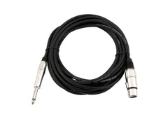 Câble adaptateur Omnitronic XLR(F)/Jack Mono 2M Bk