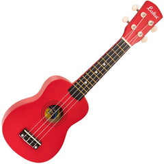 Laka Rainbow Series Ukulele & Bag - Red