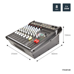 Citronic CSP-408 powered mixer 400W