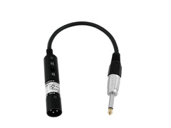 Câble adaptateur Omnitronic XLR(M)/Jack Mono 0,3M Bk