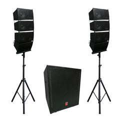 Intimidator 4 Powerful Line Array 18" Sound System 4000W