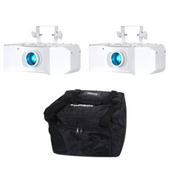 2x Equinox Helix XP 150W Gobo Flower White Housing Bundle