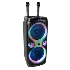 Ibiza Columba Karaoke PA Speaker 1000W Dual Wireless Microphone Bluetooth