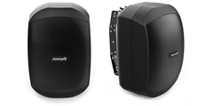 Audibax Ovo Black Lautsprecherpaar 4" 35W 100V Installieren Sie ein Hintergrundsoundsystem