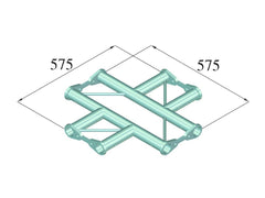 Alutruss Bisystem Ph-41 Croix horizontale à 4 voies