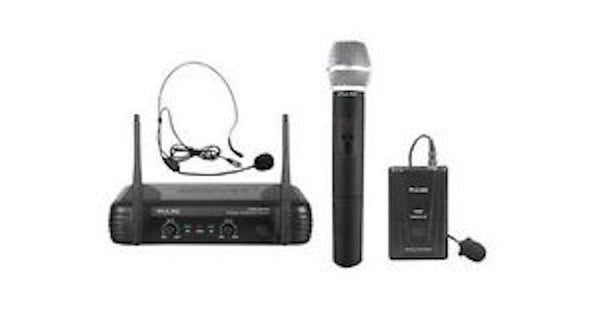 PULSE PWM200VHF BP VHF Dual Handheld Beltpack Wireless Microphone 173.8 175.0MHz