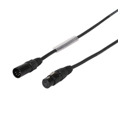 LEDJ 3m 5-Pin Male XLR - 5-Pin Female XLR DMX Cable