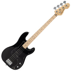 Vintage V40 Maple Coaster Series Bass Guitar - Gloss Black