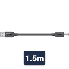 AV:Link USB 2.0 type A plug to type B plug lead 1.5m