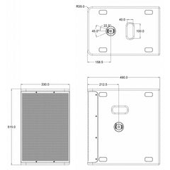 Audiophony ILINE 2040W RMS Stereo-Konfigurationssäulen-Array inkl. Kabel