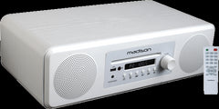 Madison Melody White Desktop-Soundsystem-CD-Player