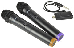 Système sans fil UHF portable double USB QTX U-MIC