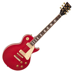 Vintage V100 Electric Guitar Mini Hb - Wine Red