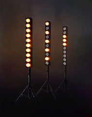 2x Citronic Amber LED Blinder Bar with Tripod Stand