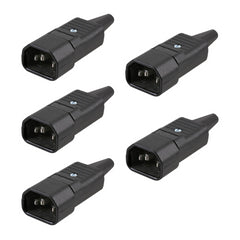 5x SCHURTER Rewireable IEC C14 Plug ( E) Straight