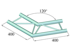 Alutruss Decolock Dq2-Spac22H Coin 2 voies 120 ?Bk