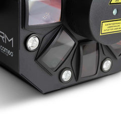 Cameo STORM 3 in 1 lighting effect, 5 x 3W RGBWA Derby, Strobe and Grating Laser