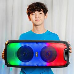 iDance Bluetooth Wireless Speaker with Disco Flame Lights + Voice Changer