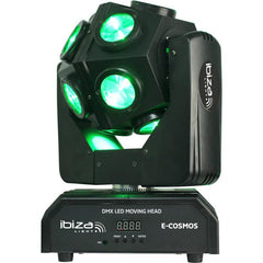 Ibiza Light E-Cosmos Rétro LED Effet d'éclairage DJ Tête mobile avec Flightcase Bundle