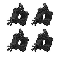 4x CHAUVET CLP-10 HALF COUPLER CLAMP inc. Inserts (PLASTIC)