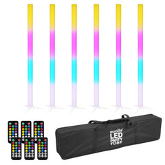 6x Equinox LED Pulse Tube + Tragetasche