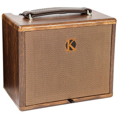 Kinsman Ampli acoustique 25 W Alimentation secteur/batterie Bluetooth Wood Busker PA