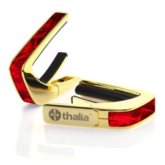 Thalia 24k Gold Finish Capo With Red Angel Wing Inlay