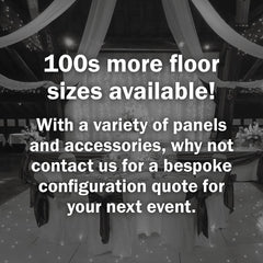 LEDJ White Starlit Dance Floor System 16ft x 16ft