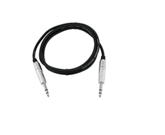 Omnitronic Jack Cable 6.3 Stereo 0,5M Bk Road