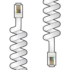 AV:Link Spiralkabel für Telefonhörer, 2,0 m