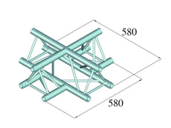 Alutruss Decolock Dq3-Pac41 Pièce transversale 4 voies