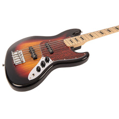 Vintage V495 Coaster 5 String Bass Guitar Pack - 3 Tone Sunburst