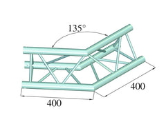 Alutruss Decolock Dq3-Spac23 2-Wege-Ecke 135? Bk