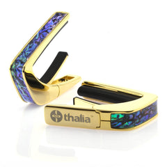 Thalia 24k Gold Finish Capo With Blue Abalone Inlay