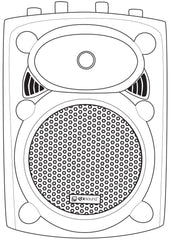 QTX QR15PA Portable PA System with Wireless Mics & USB Player