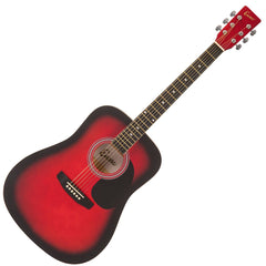 Encore Acoustic Guitar Outfit - Redburst