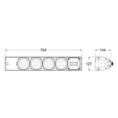 Audiophony PA EXTLine134B Outdoor Column Speaker 130W IP56