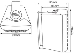 Adastra BC5A Haut-parleur stéréo actif blanc 5,25" (paire)