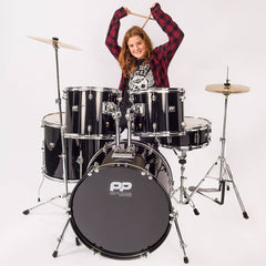 Pp 5pc Drum Kit- Black